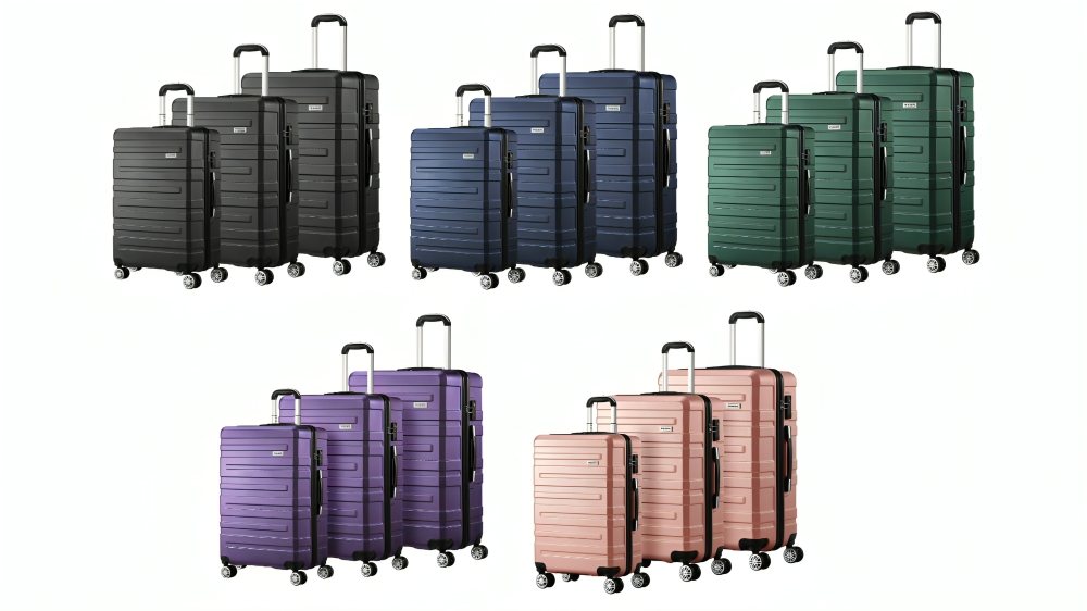Mazam 3 Piece TSA Lock Luggage Suitcase