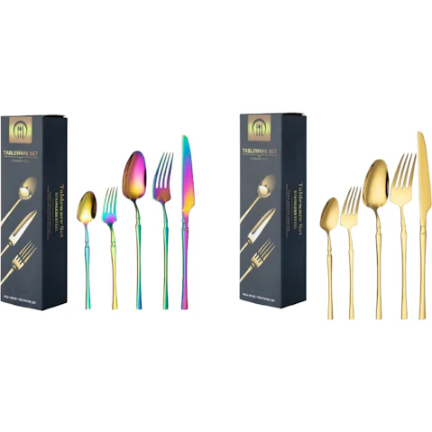 30 Piece Stainless Steel Tableware Cutlery Set