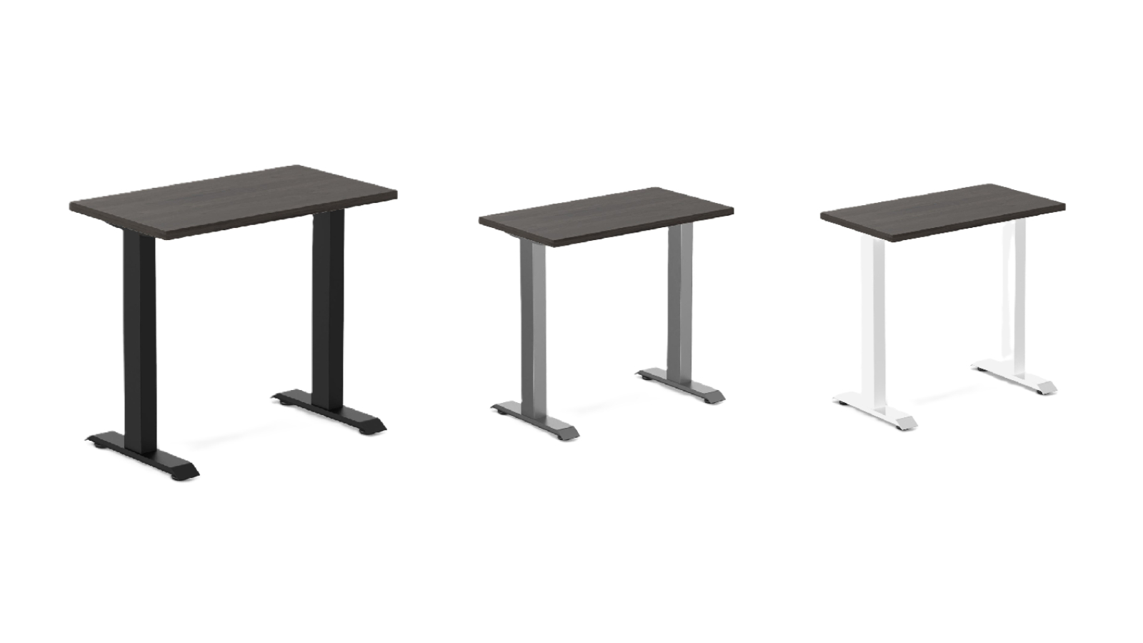 Desky Burnished Wood Zero Mini Office Desk