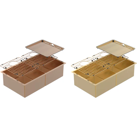 Abey Piazza Double Bowl with Accessories