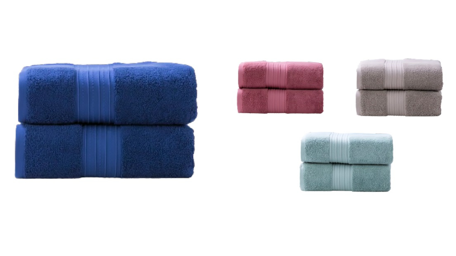 Renee Taylor Pack of 2 Brentwood 650gsm Low Twist Towel