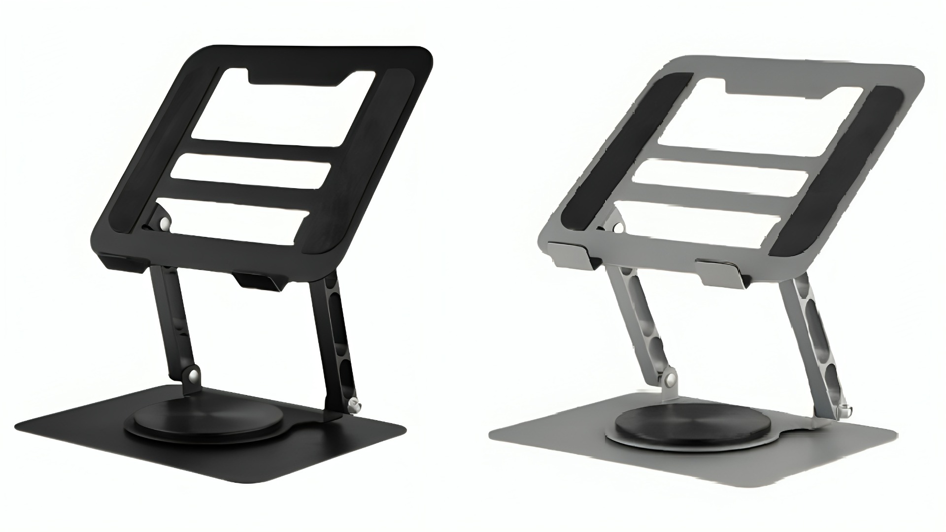 Ergonomic Adjustable 10-17inch Laptop Stand with 360 Rotating Base