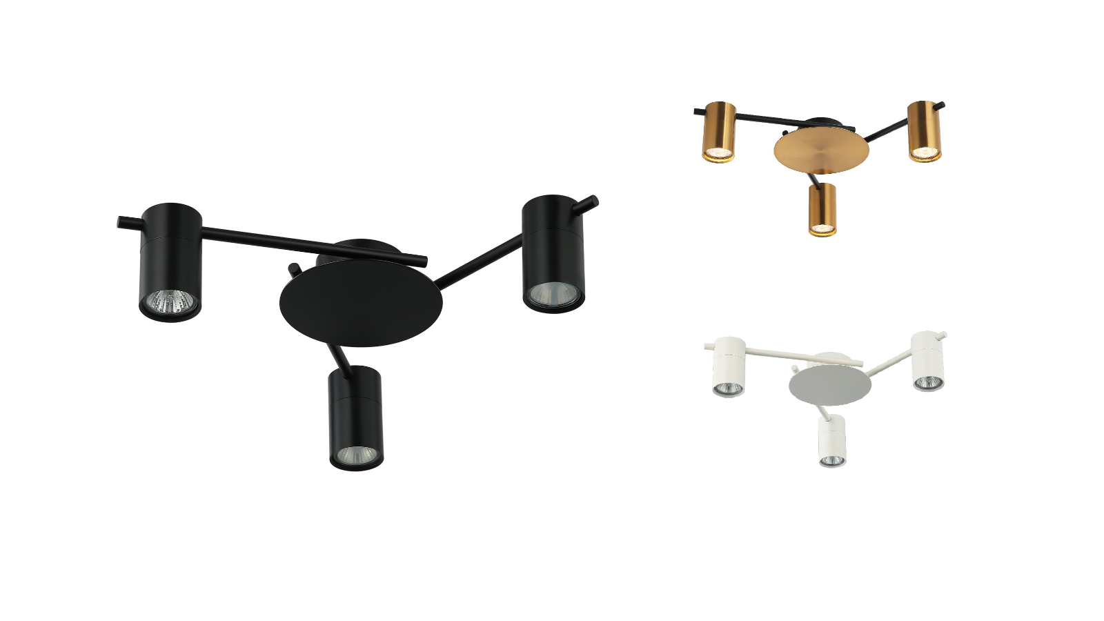 CLA 3xGU10 Adjustable Interior Ceiling Spot Light
