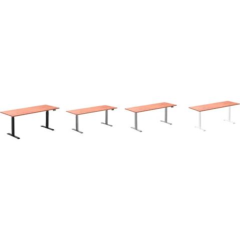 Desky Red Cedar Dual Softwood Sit Stand Desk