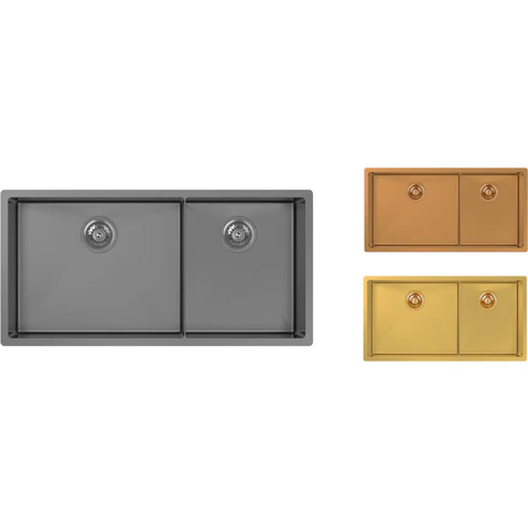 Abey Piazza 1 & 3/4 Square Bowl with Accessories