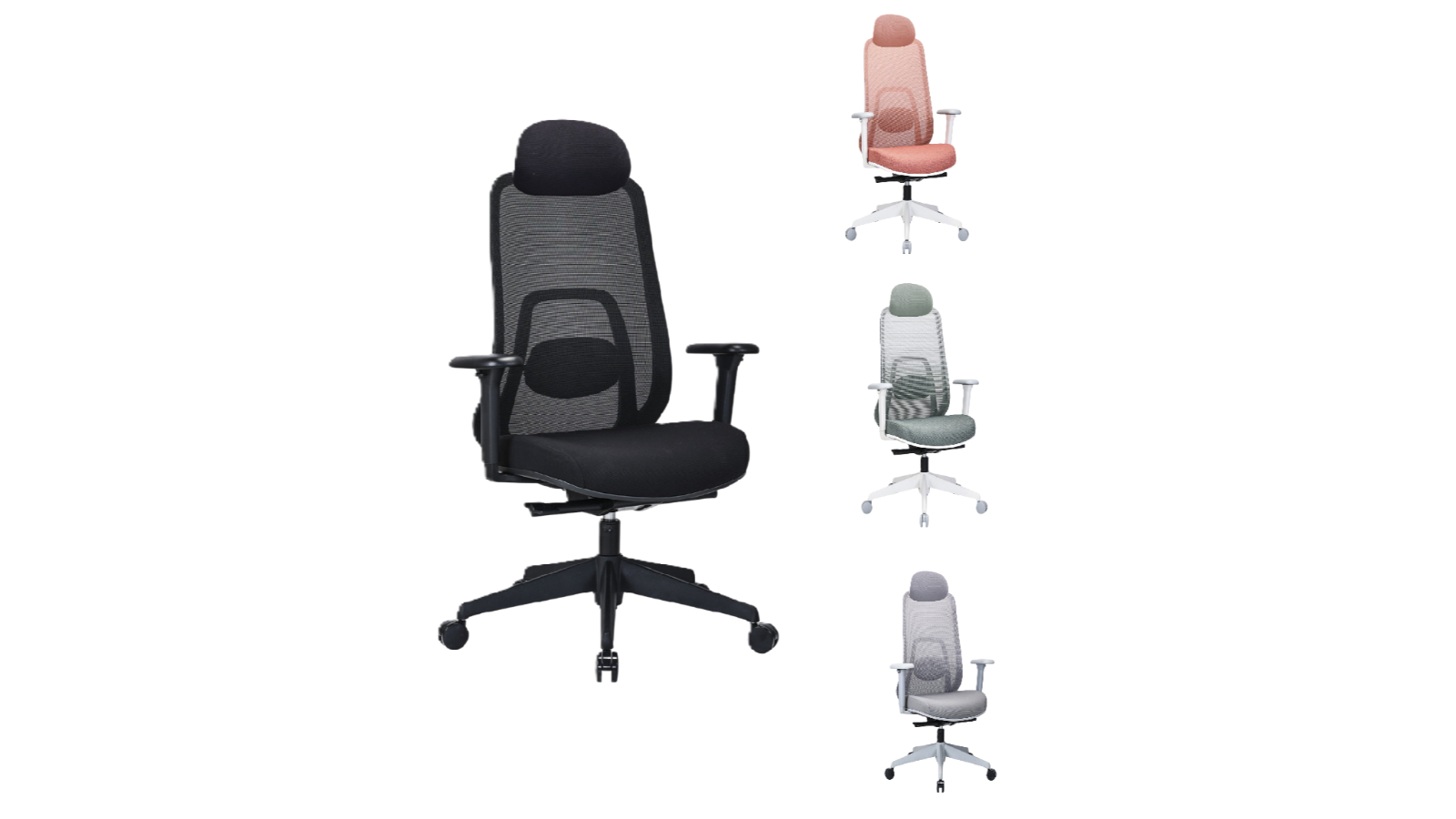 Desky Regal Mesh Office Chair with Headrest