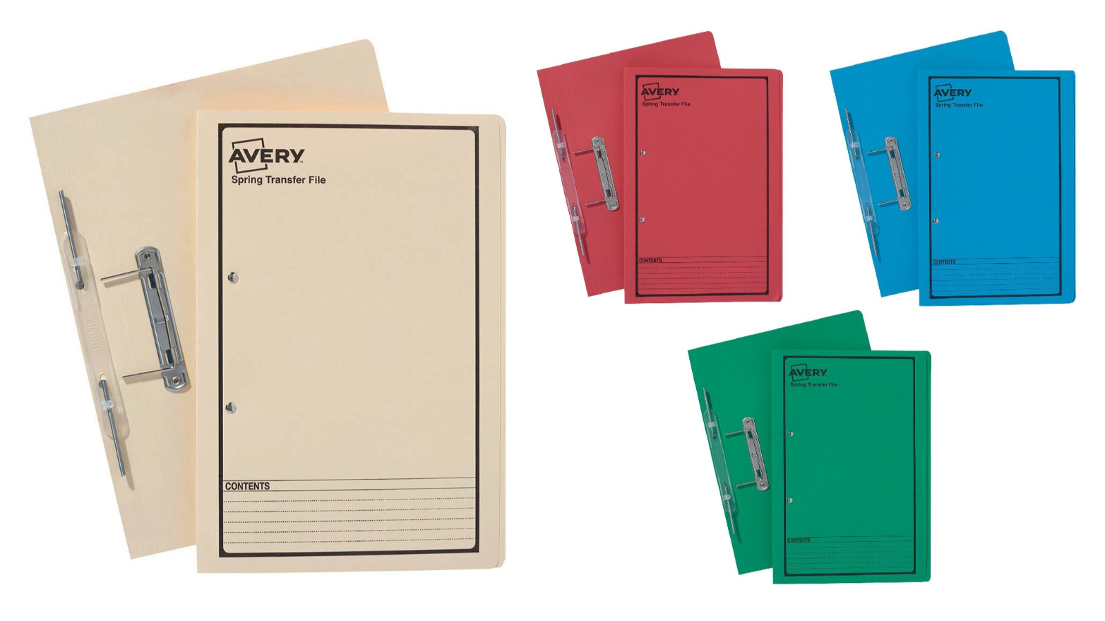 Avery Box of 25 Spring Transfer File Foolscap | Harvey Norman