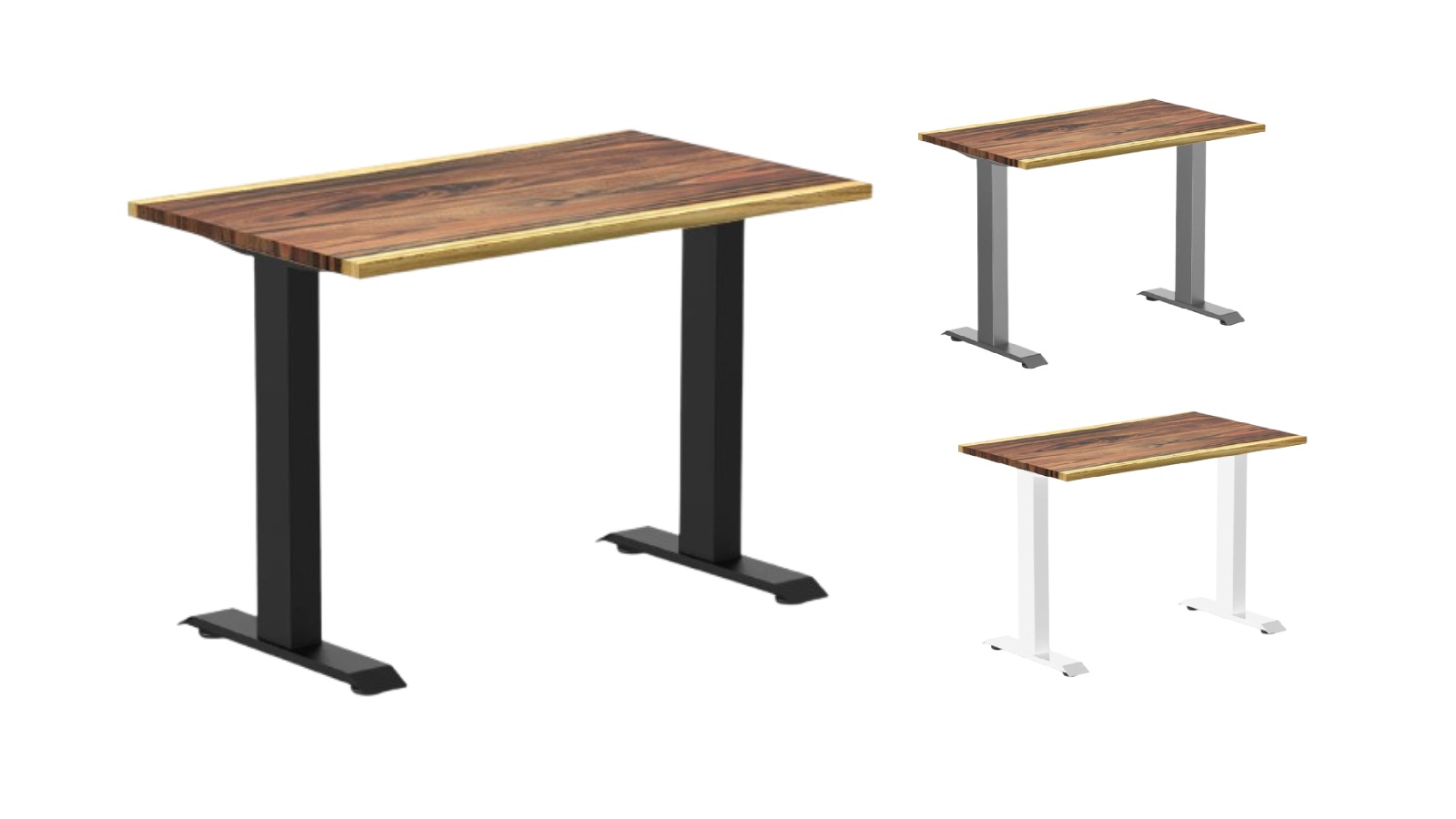 Desky Zero Saman Mini Hardwood Office Desk