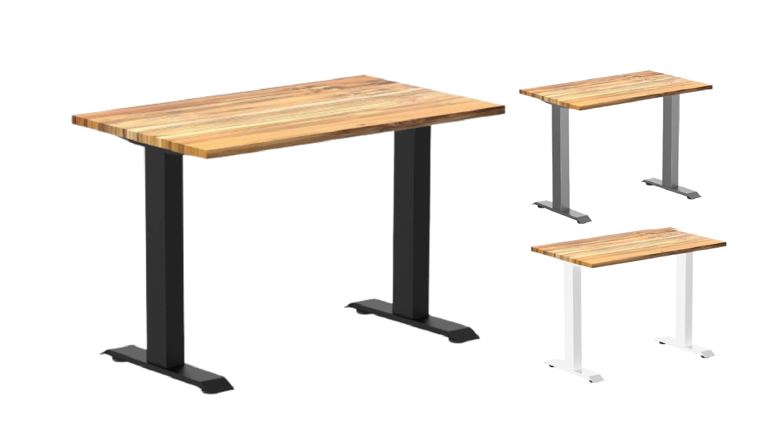Desky Zero Teak Mini Hardwood Office Desk