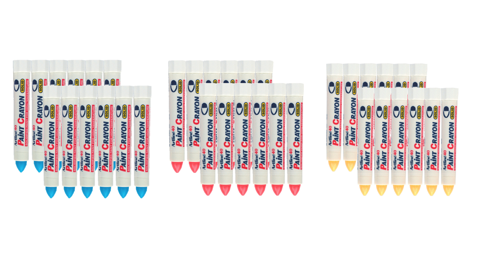Artline Box of 12 40 Permanent Paint Crayon