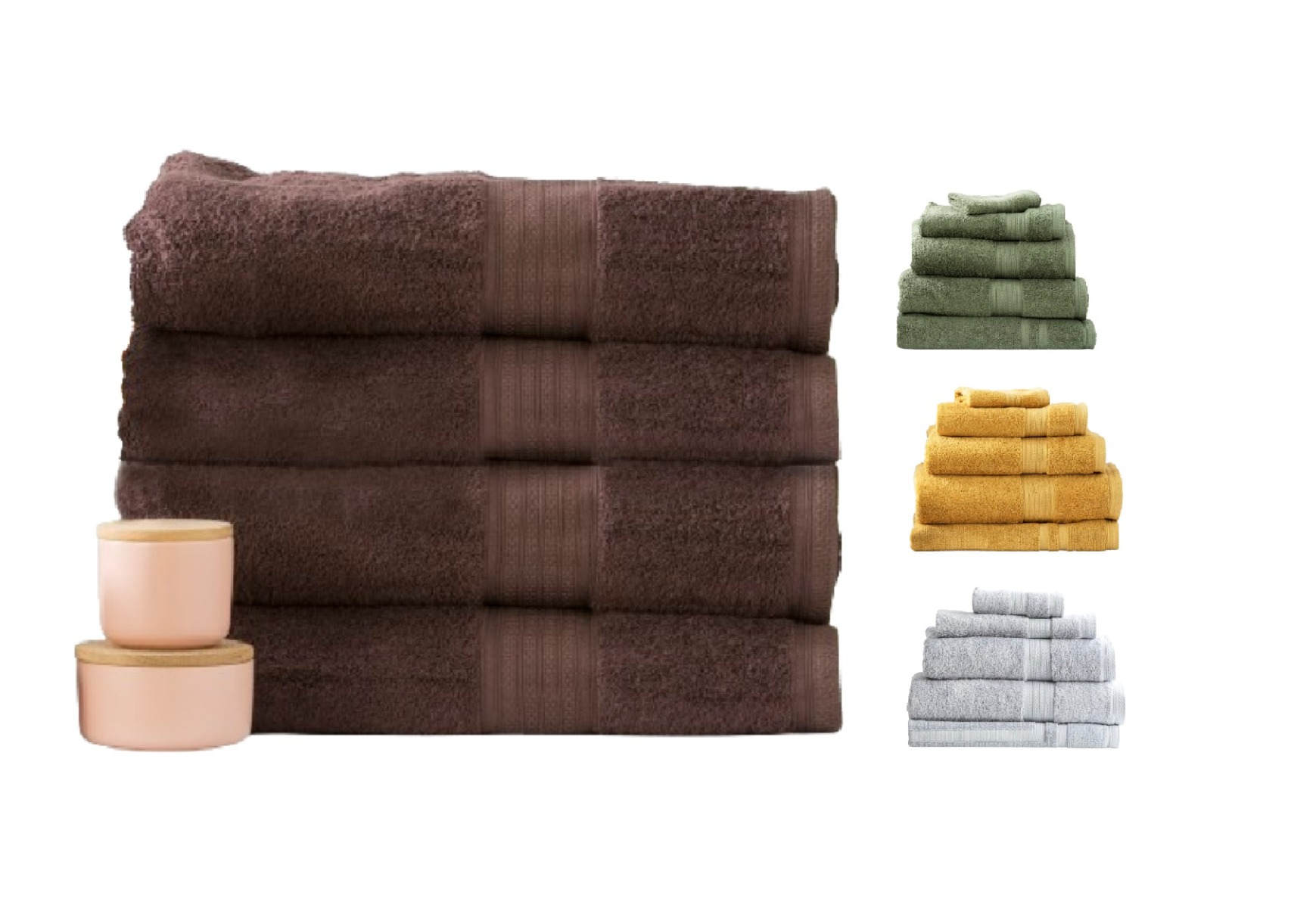 Renee Taylor 14 Piece Stella 650gsm Super Soft Bamboo Cotton Towel