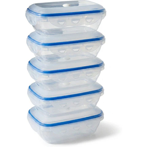 Seal It Pack of 5 Vacuum Seal Containers - Small