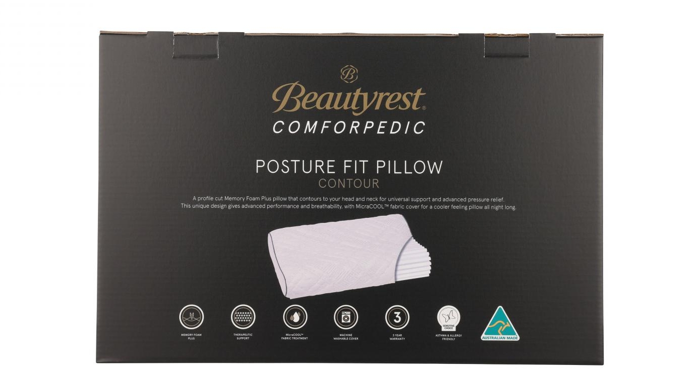 Beautyrest Posture Fit Micracool Contour Pillow