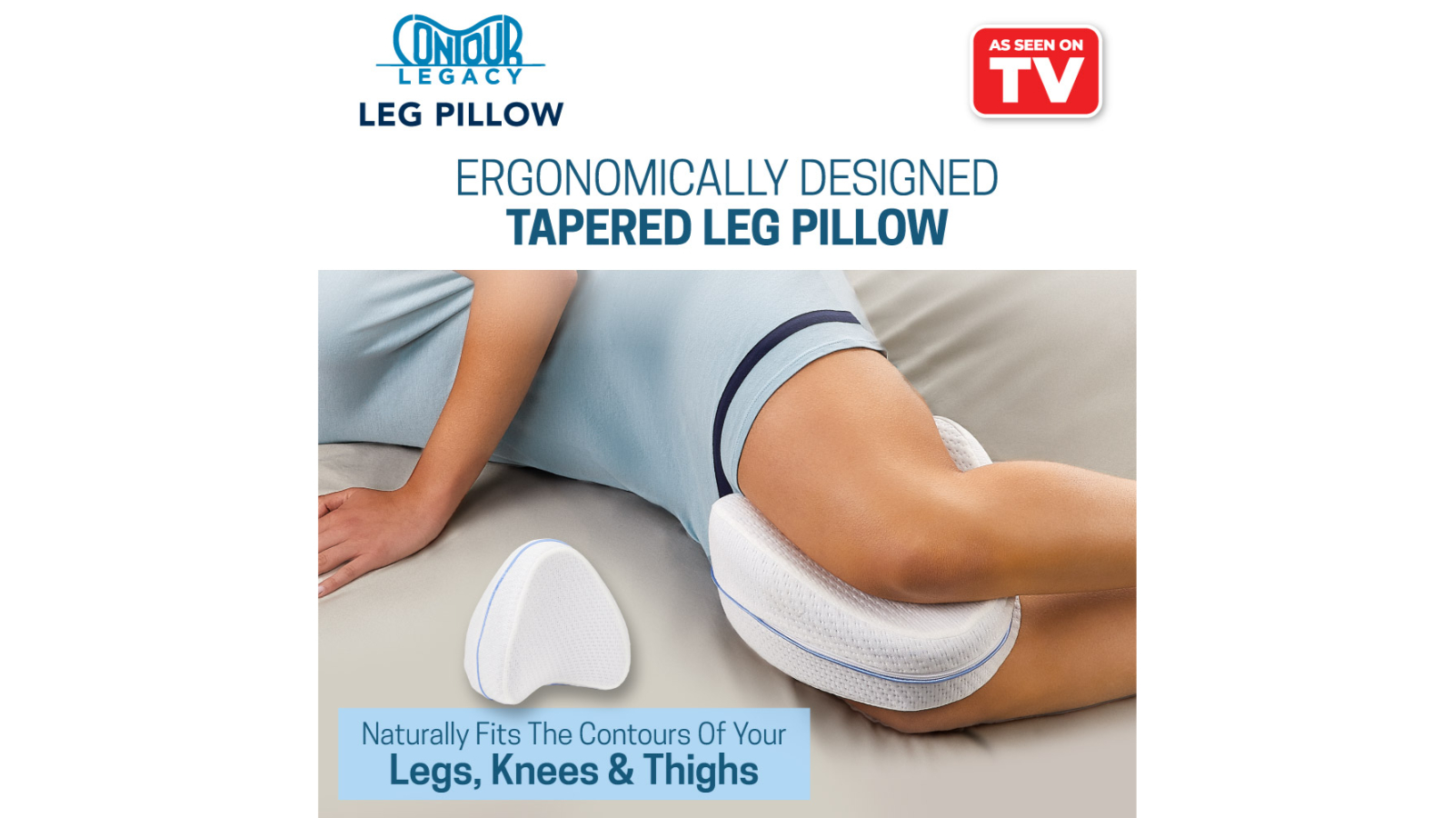 As Seen on TV Pack of 2 Contour Legacy Leg Pillow Harvey Norman