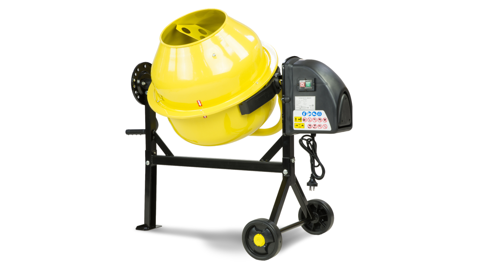 Kartrite 63 Litre 220W Dual Mix Blade and Tipper Lock Cement Concrete Mixer 