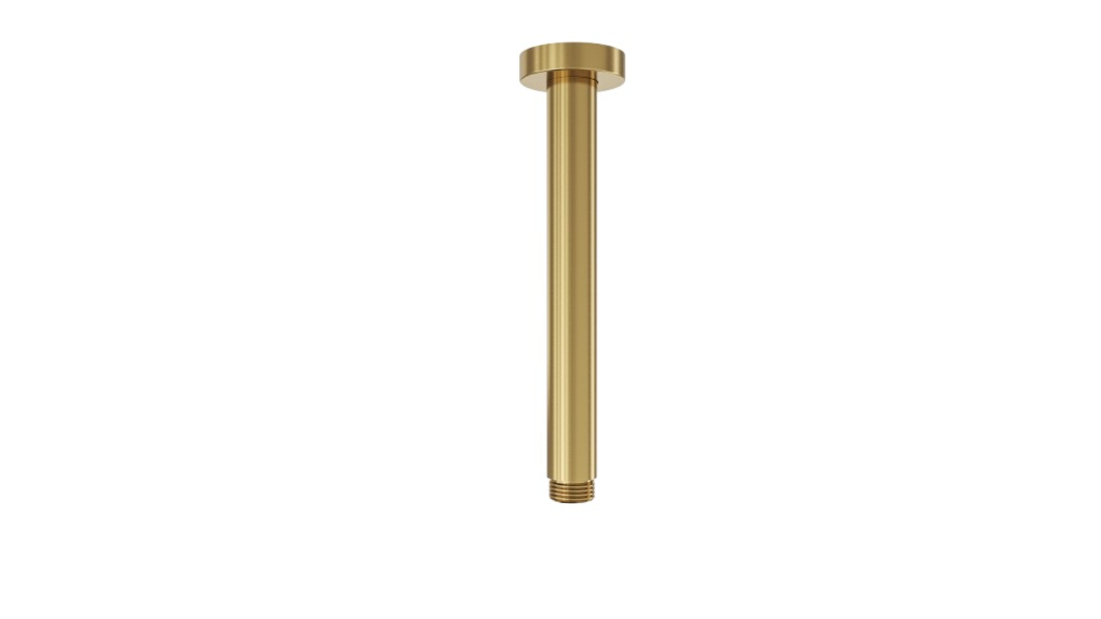 Linsol Corsica 200mm Round Ceiling Arm - Brushed Brass