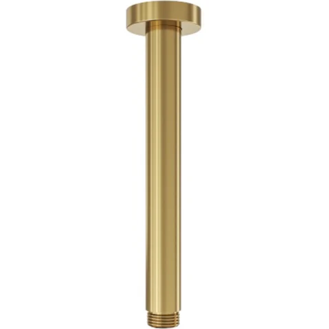 Linsol Corsica 200mm Round Ceiling Arm - Brushed Brass