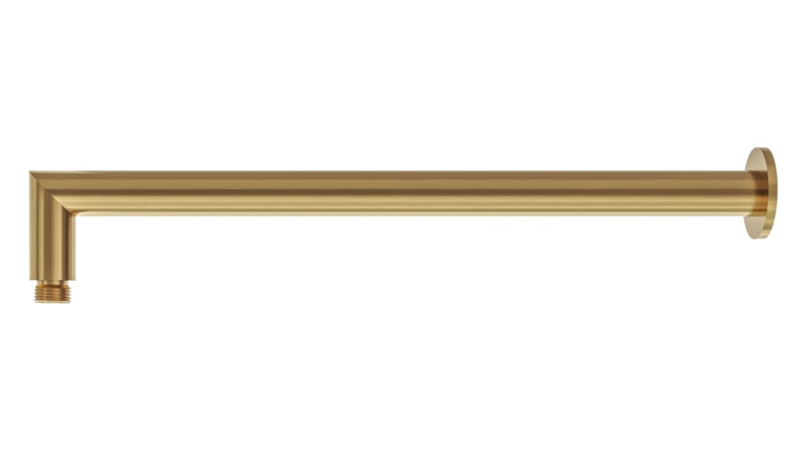 Linsol Corsica 400mm Round Wall Arm - Brushed Brass