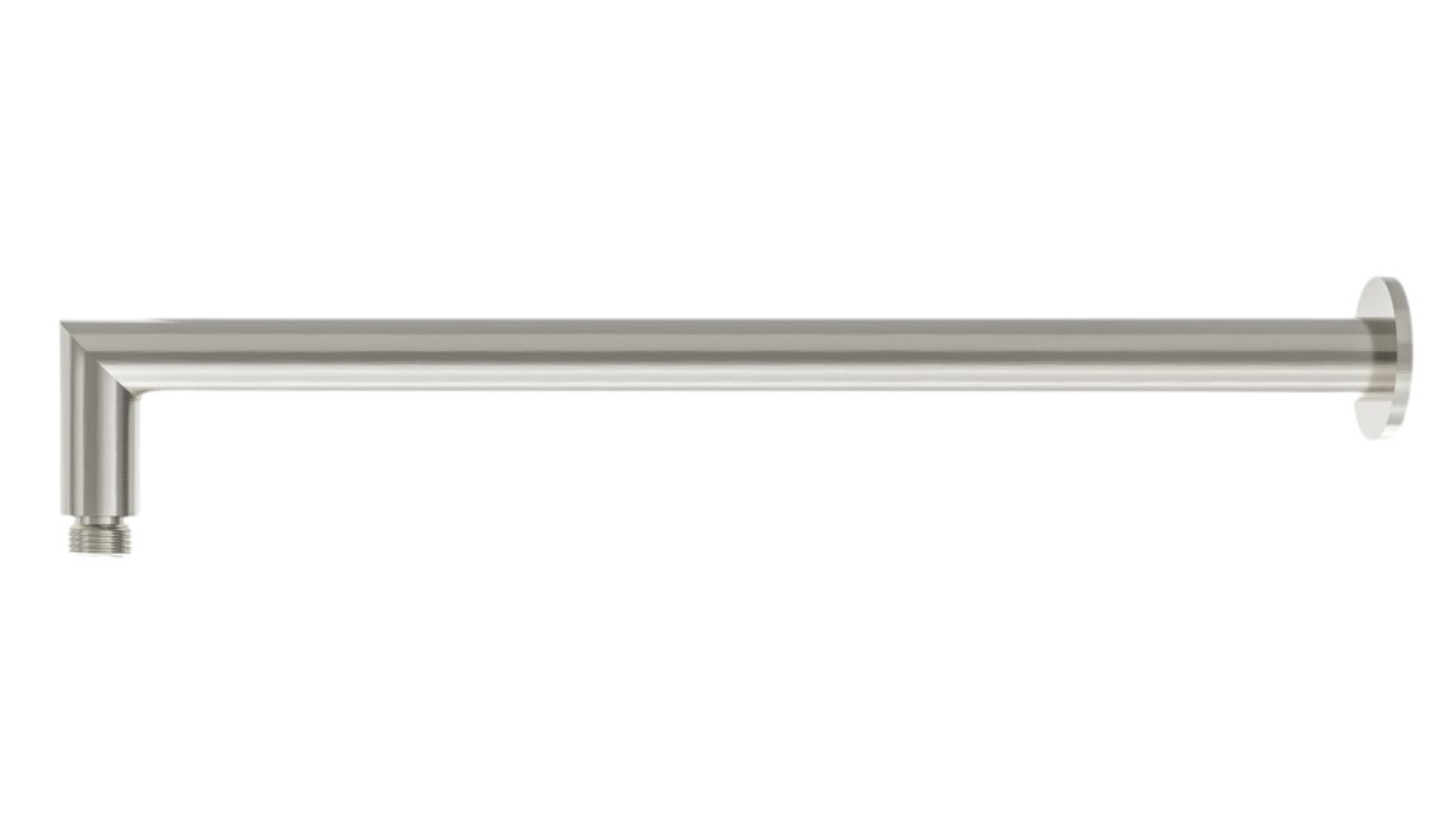 Linsol Corsica 400mm Round Wall Arm - Brushed Nickel