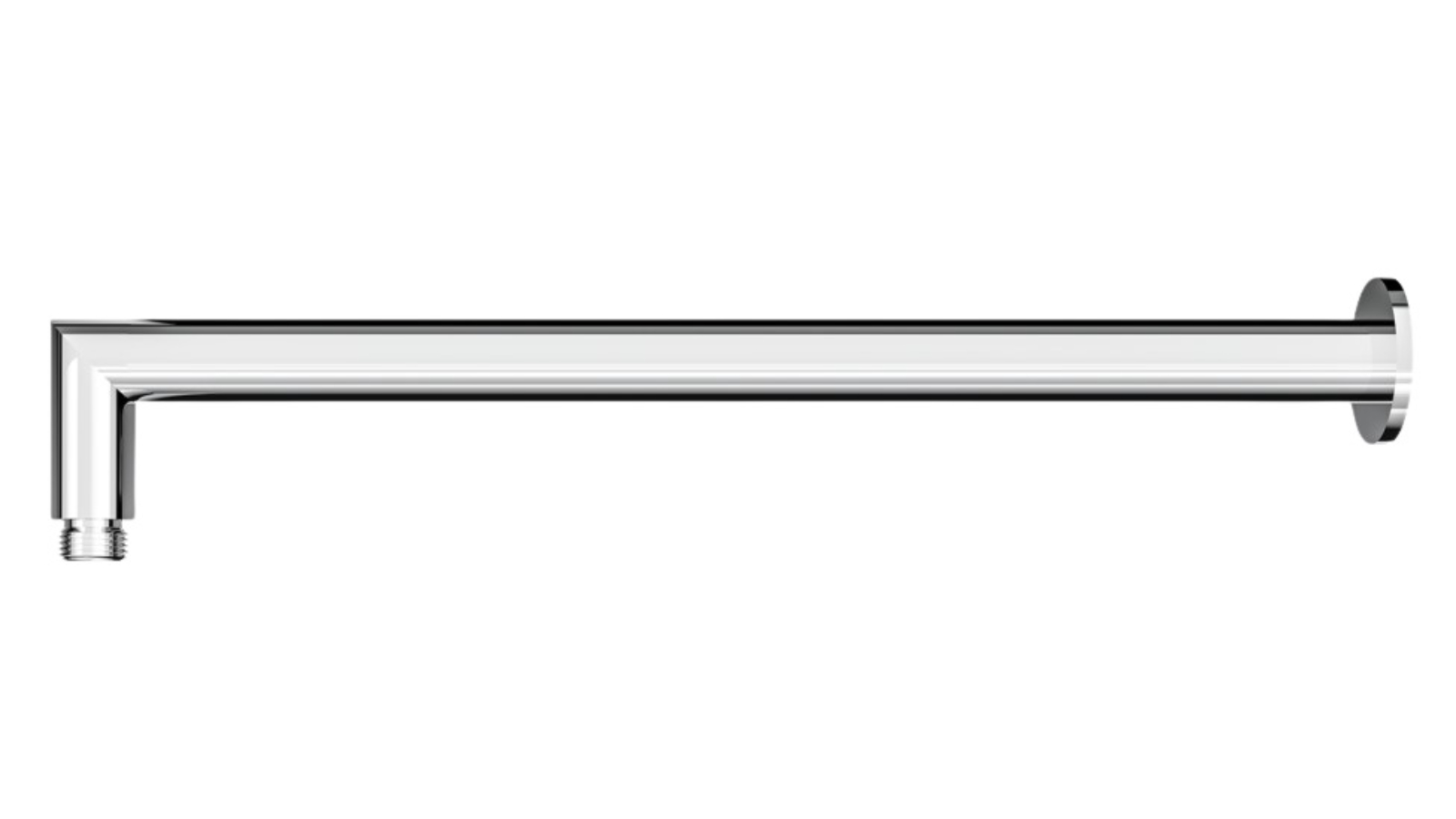 Linsol Corsica 400mm Round Wall Arm - Chrome