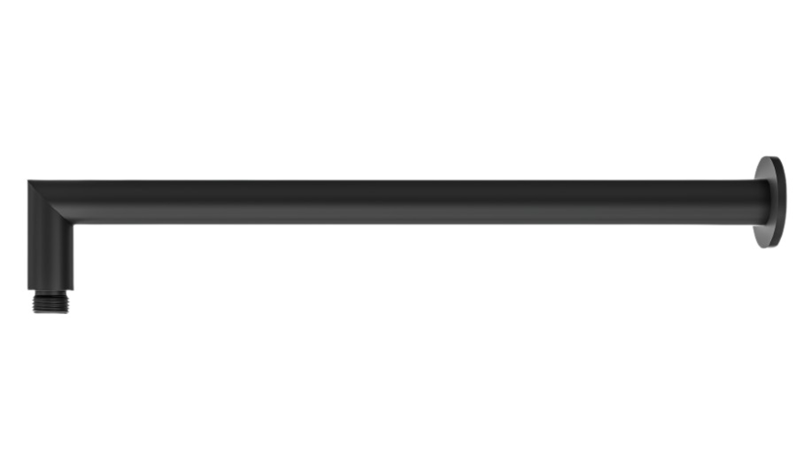 Linsol Corsica 400mm Round Wall Arm - Matte Black