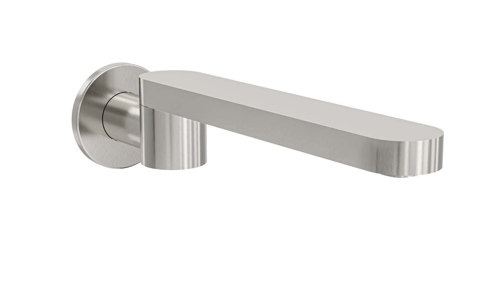Linsol Corsica S2 Swivel Wall Spout - Brushed Nickel