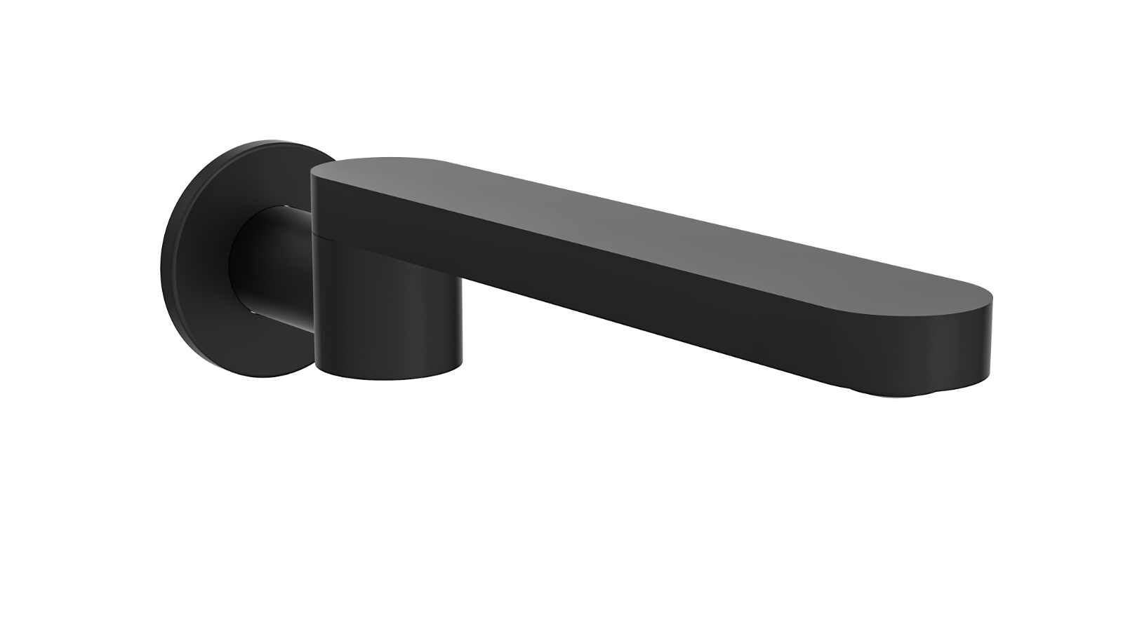 Linsol Corsica S2 Swivel Wall Spout - Matte Black