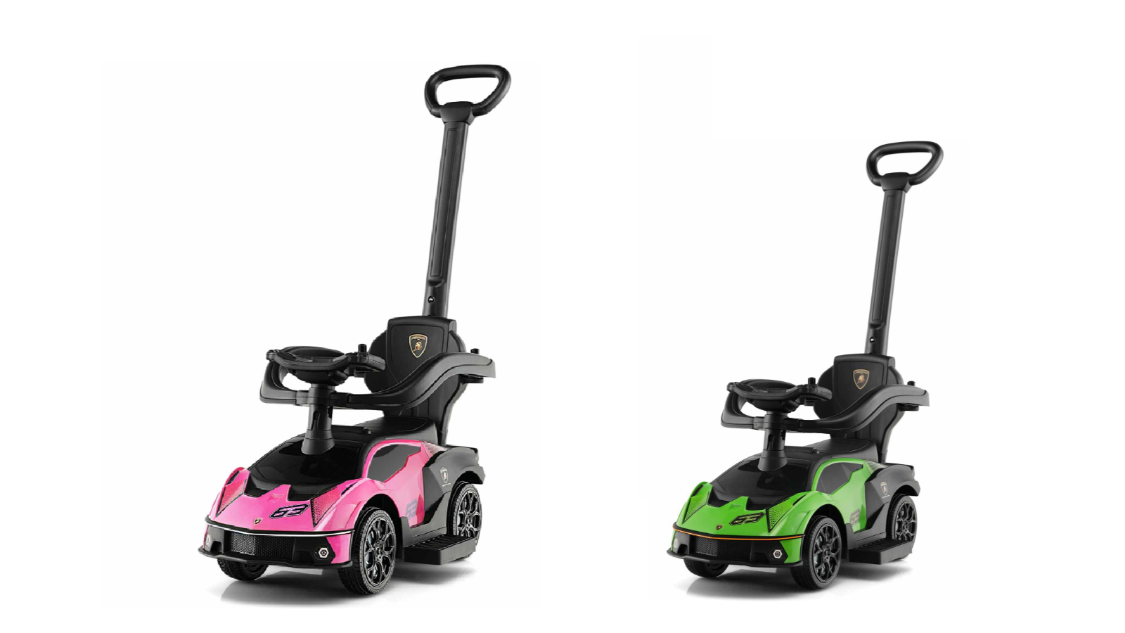 Costway Lamborghini Ride-on Push Car with Security Guardrails and Storage