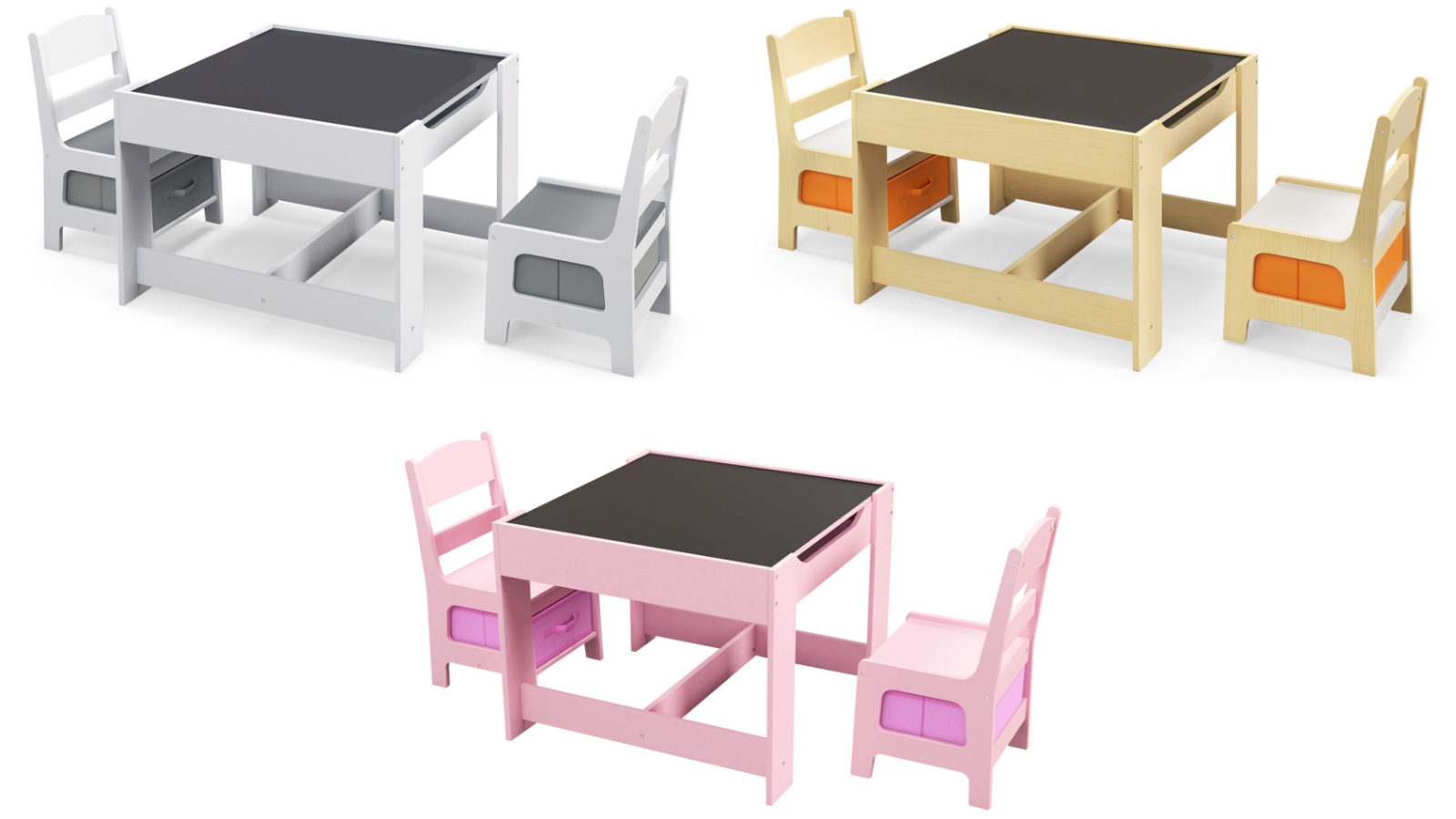 Costway 3 Piece Table/Chairs Set