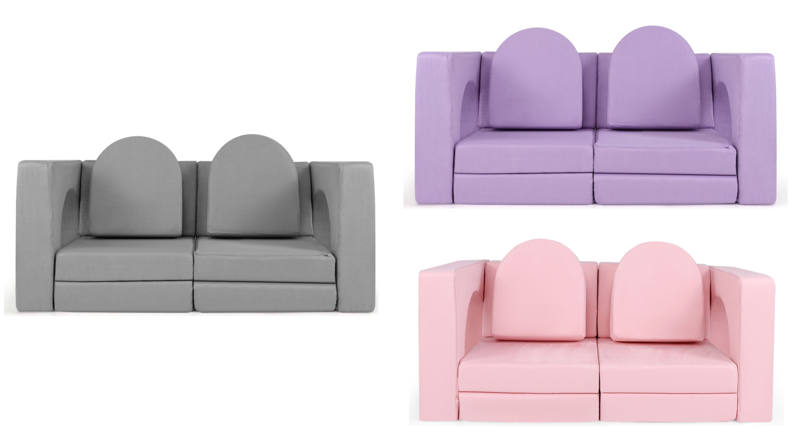 Costway 8 Piece Modular Play Sofa Funiture Set with Infinite Combination