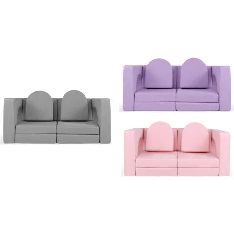 Costway 8 Piece Modular Play Sofa Funiture Set with Infinite Combination