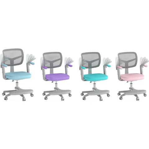 Costway Ergonomic Computer Desk Swivel Chair with Height Adjustable