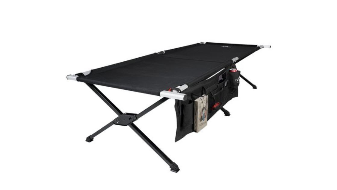 Teton Sports Universal Camp Cot with Pivot Arm - Black | Harvey Norman