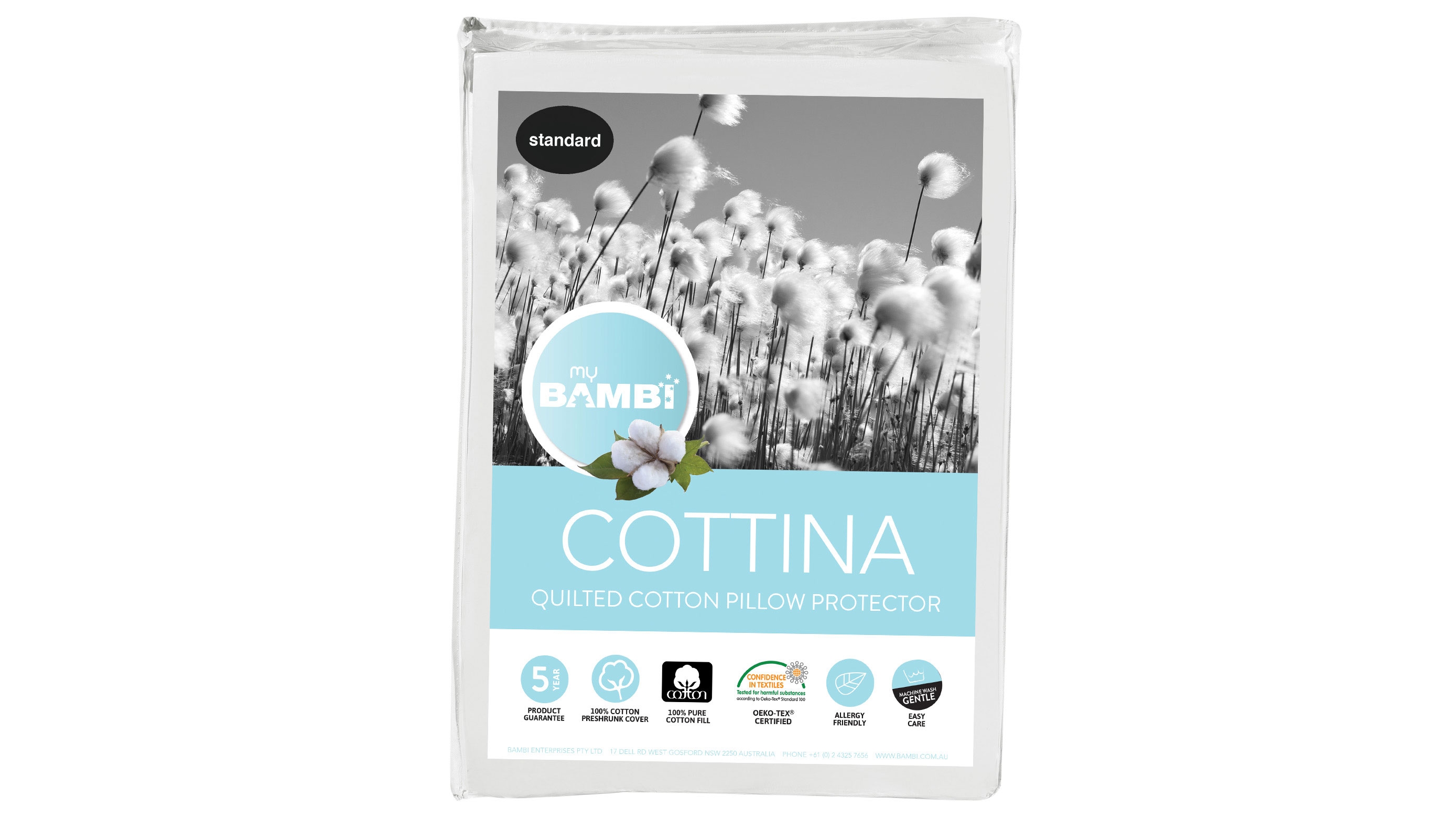 Bambi Cottina Cotton Pillow Protector Harvey Norman