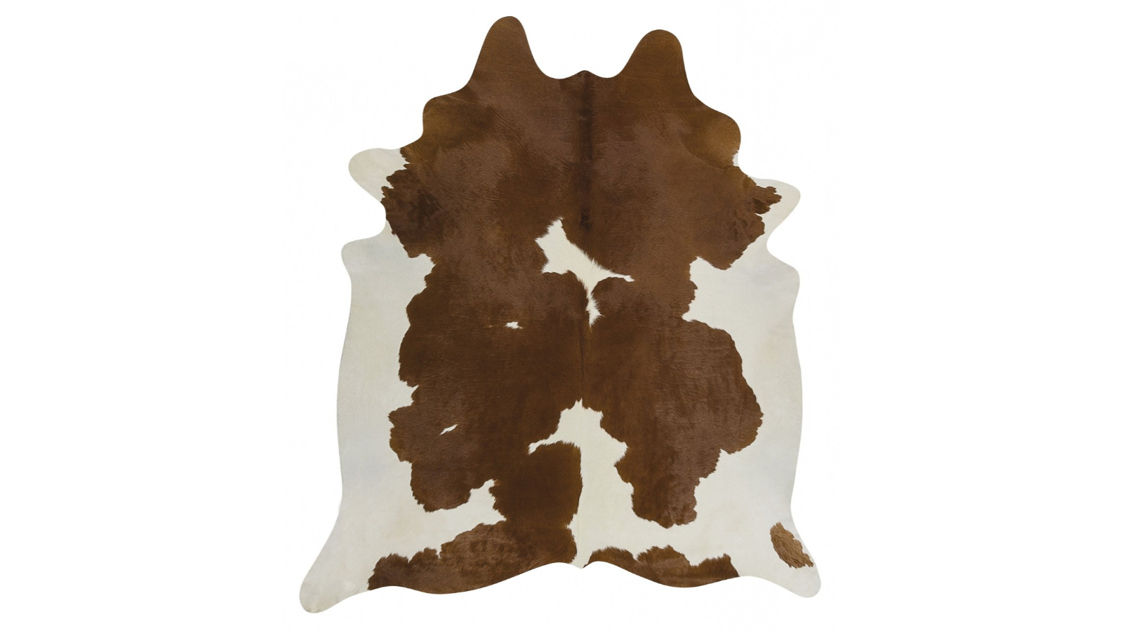 The Weave Studio Cow Hide Brazilian Cowhide Brown White Rug - 200 x 150cm