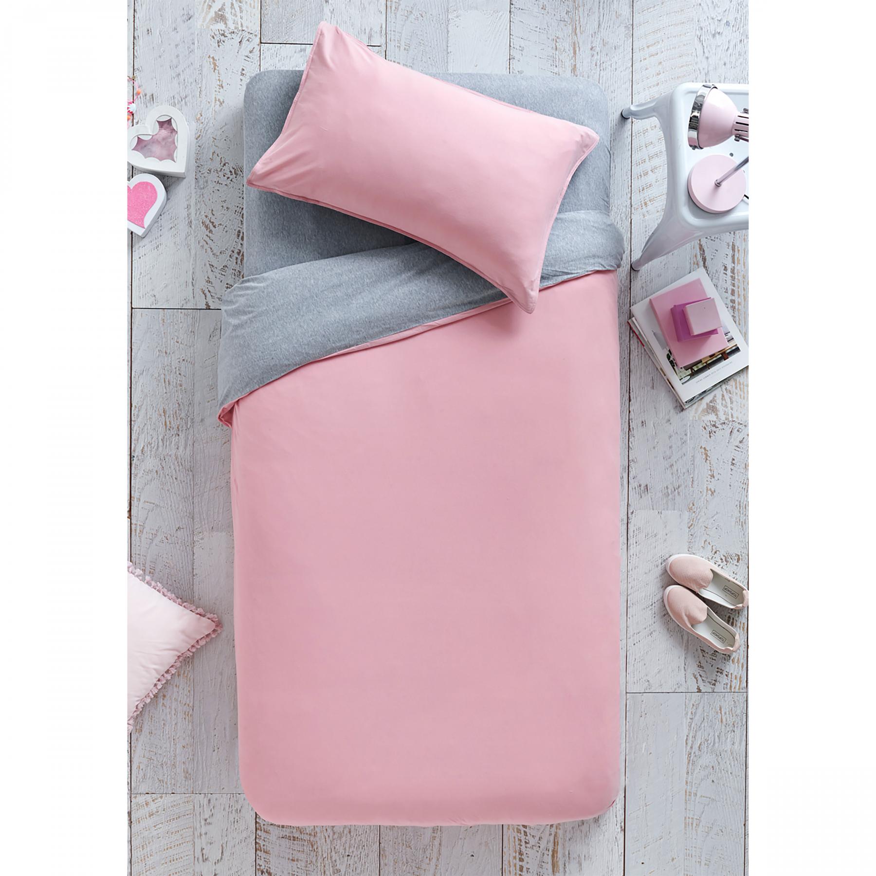 Cozi Pink Quilt Cover and Fitted Sheet Set - Double