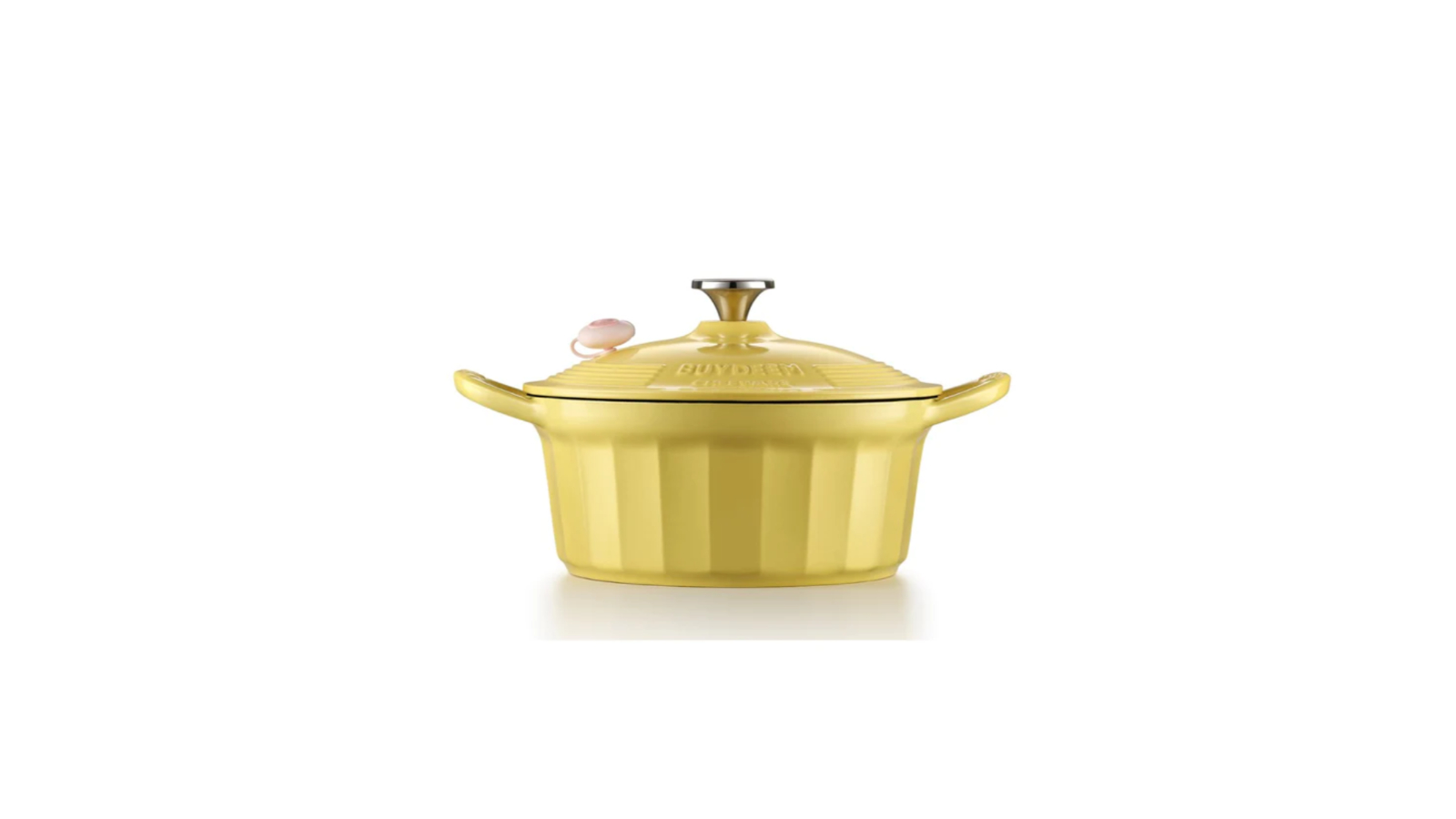 BUYDEEM CP551 Enameled Cast Iron Dutch Oven - Yellow
