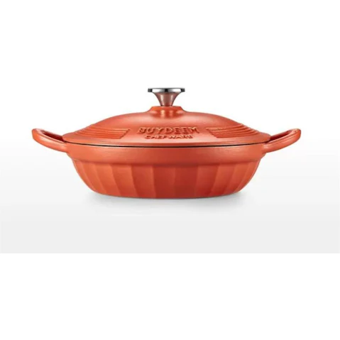 BUYDEEM CP581 Enameled Cast Iron Dutch Oven - Red