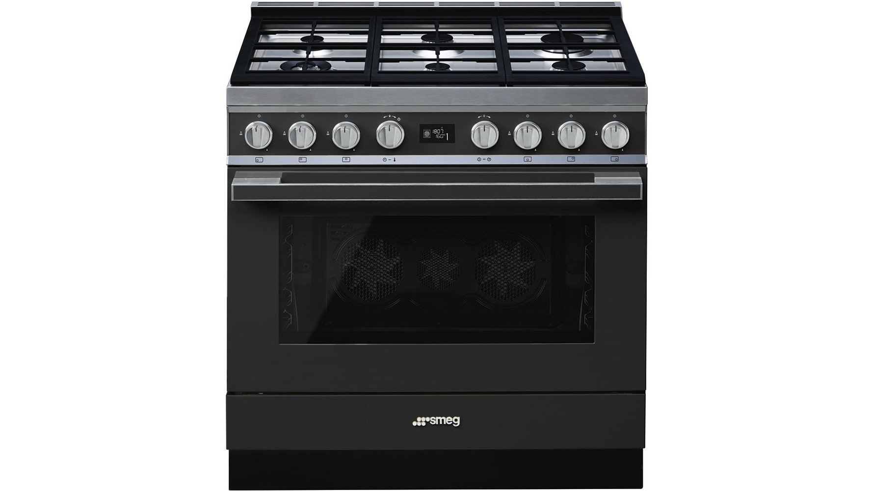 Smeg 900mm Portofino Pyrolytic Freestanding Cooker - Anthracite