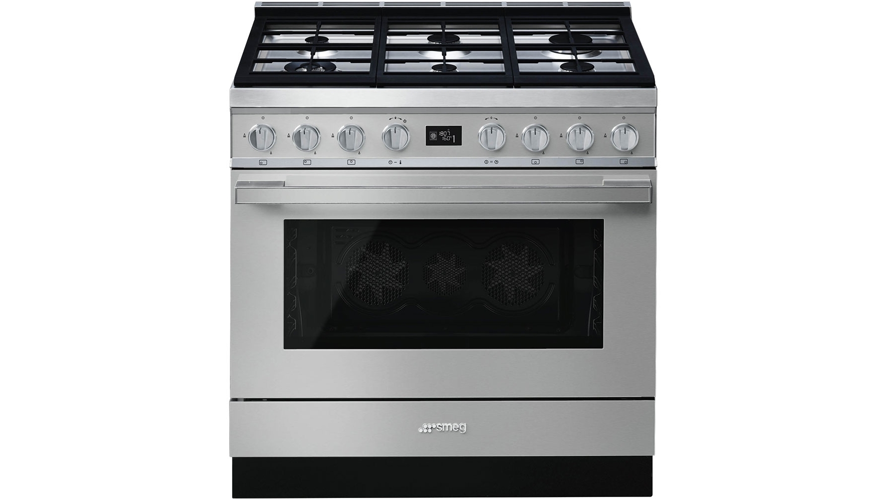 Smeg 900mm Portofino Pyrolytic Freestanding Cooker Stainless Steel