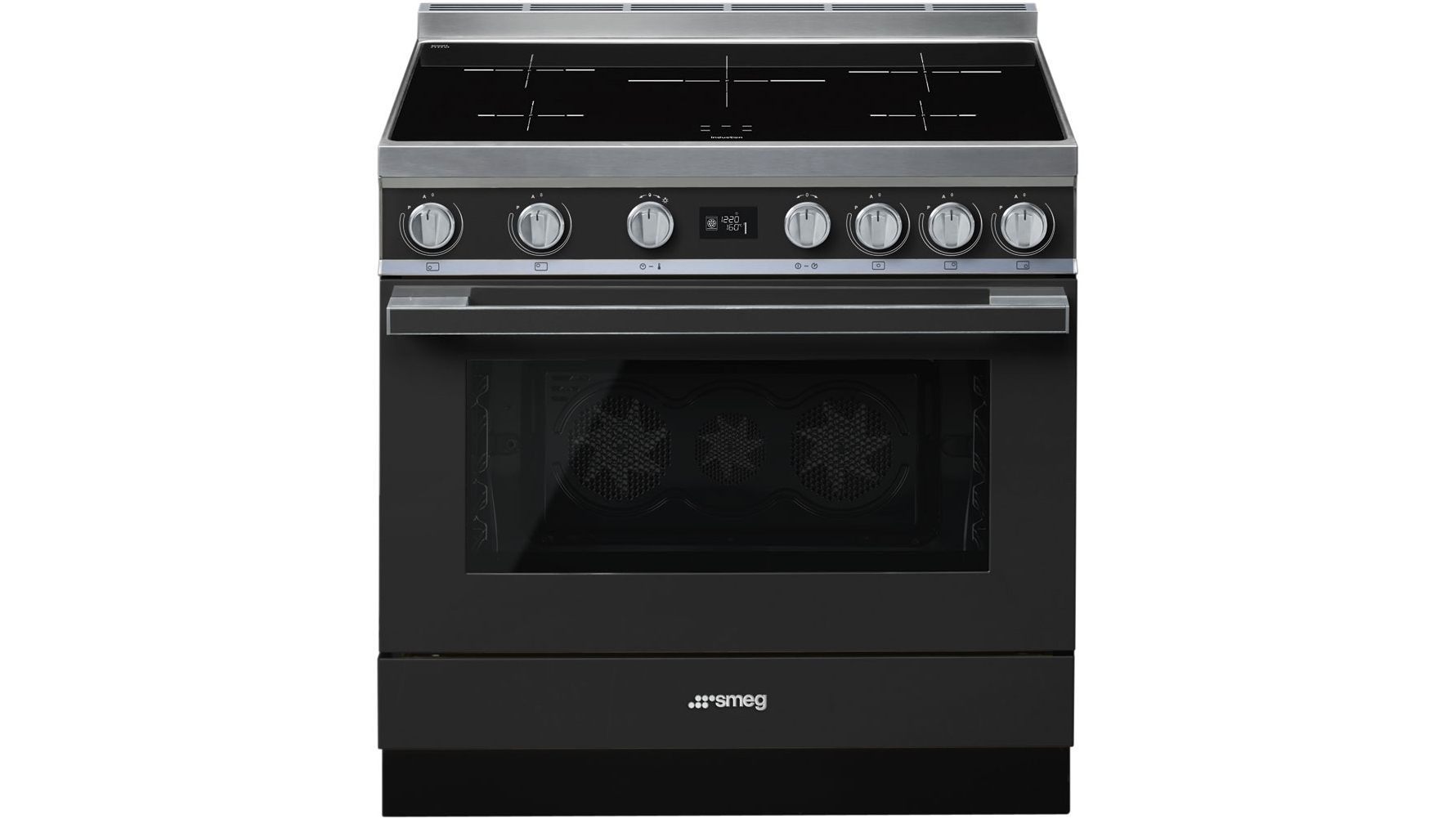 Smeg 900mm Portofino Induction Freestanding Cooker - Anthracite