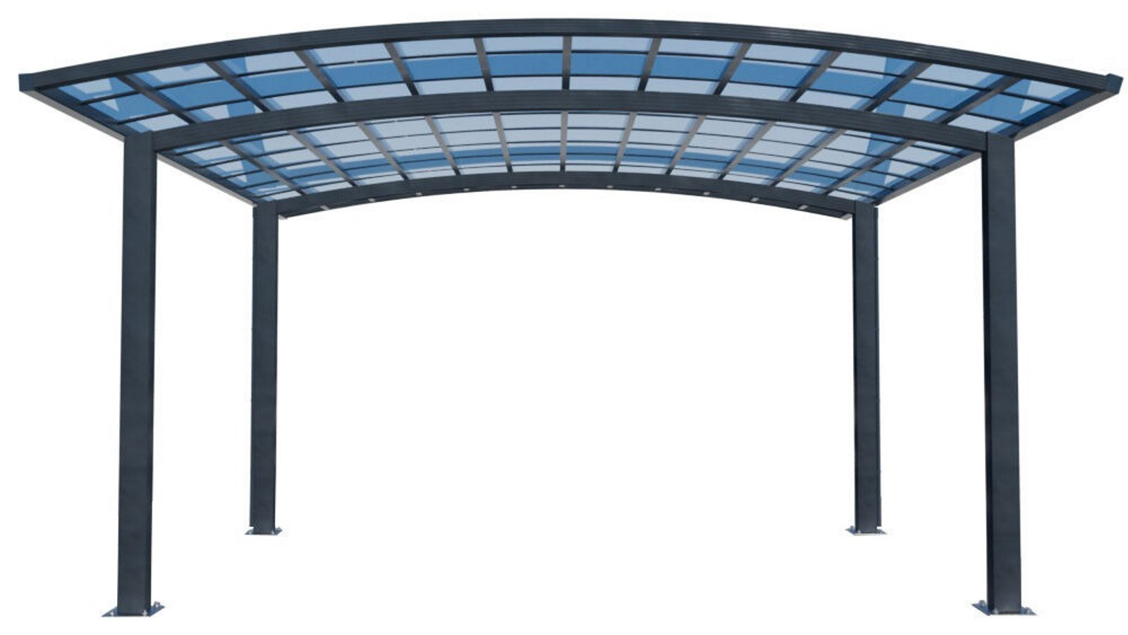 Shade Shield	 6.0mx5.5m x 2.98m Arched Double Carport