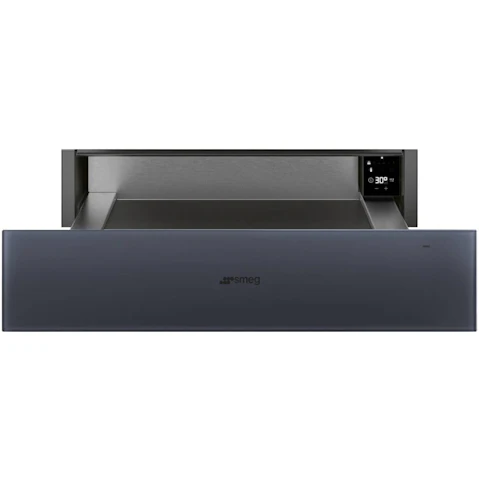 Smeg Linea 15cm Warming Drawer with Touch Controls - Neptune Grey