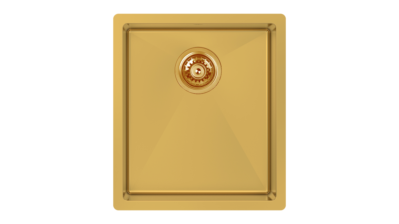 Abey Piazza Single Bowl with Accessories - Gold