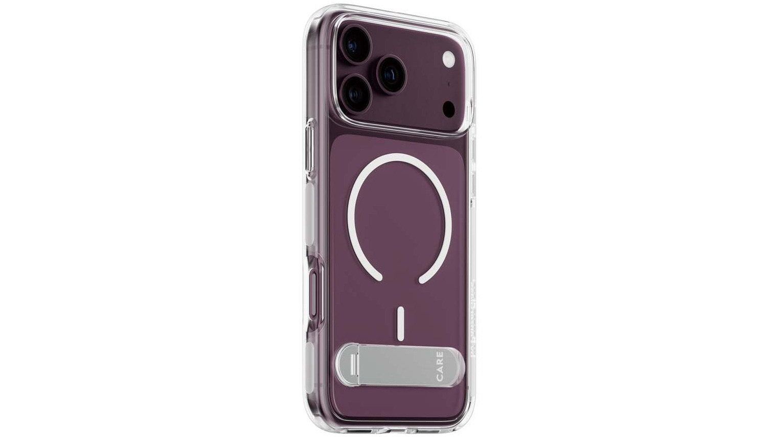 CARE by PanzerGlass Kickstand Case with MagSafe for iPhone 18 Pro Max/17 Pro Max - Transparent/White