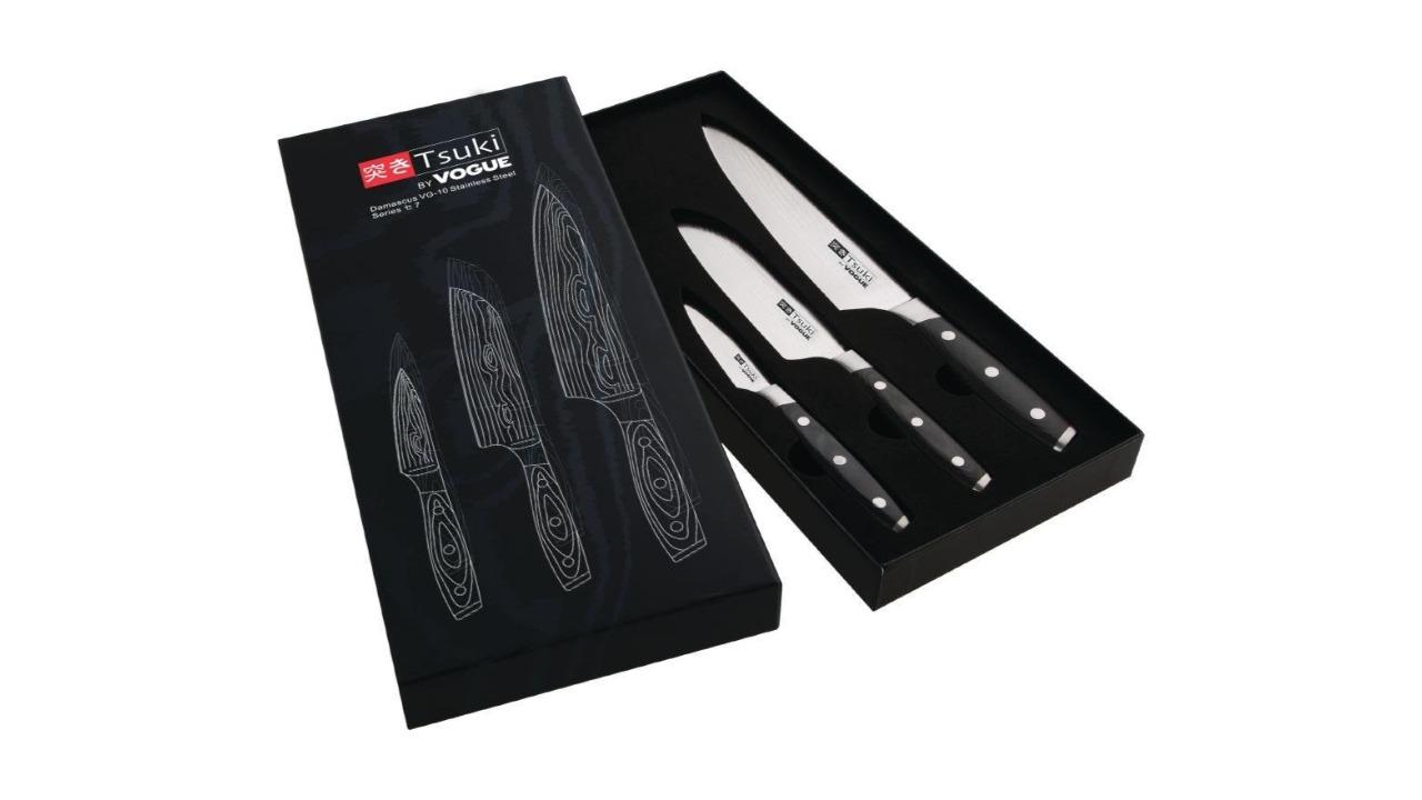 Vogue 3 Piece Tsuki 7-Series Knife Gift Set