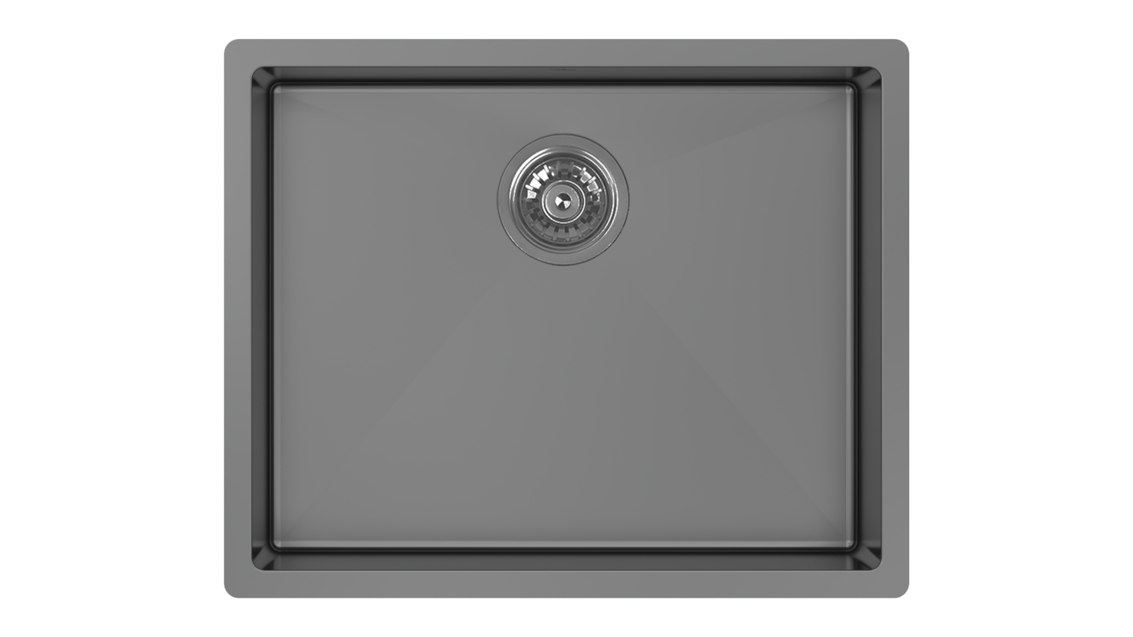 Abey Piazza Large Single Bowl with Accessories - Black Pearl