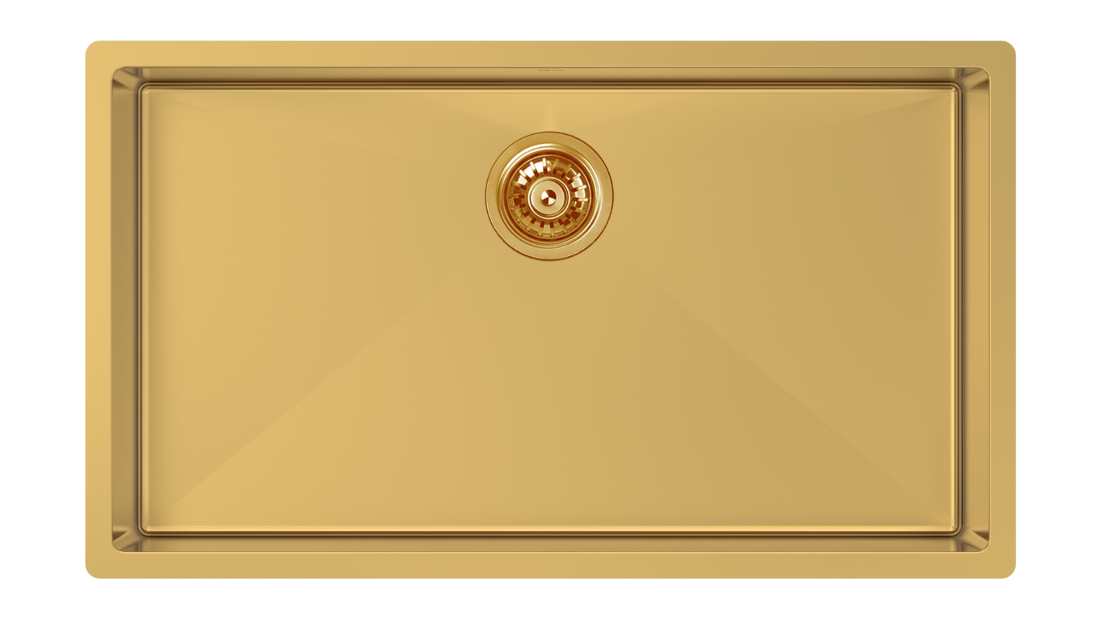 Abey Piazza Single Bowl 770 x 445 with Accessories - Gold