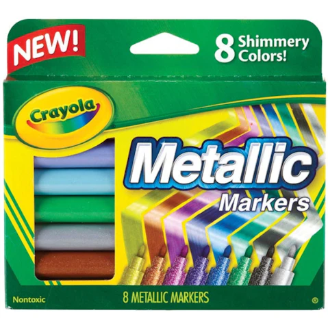 Crayola Metallic Marker - Pack of 8