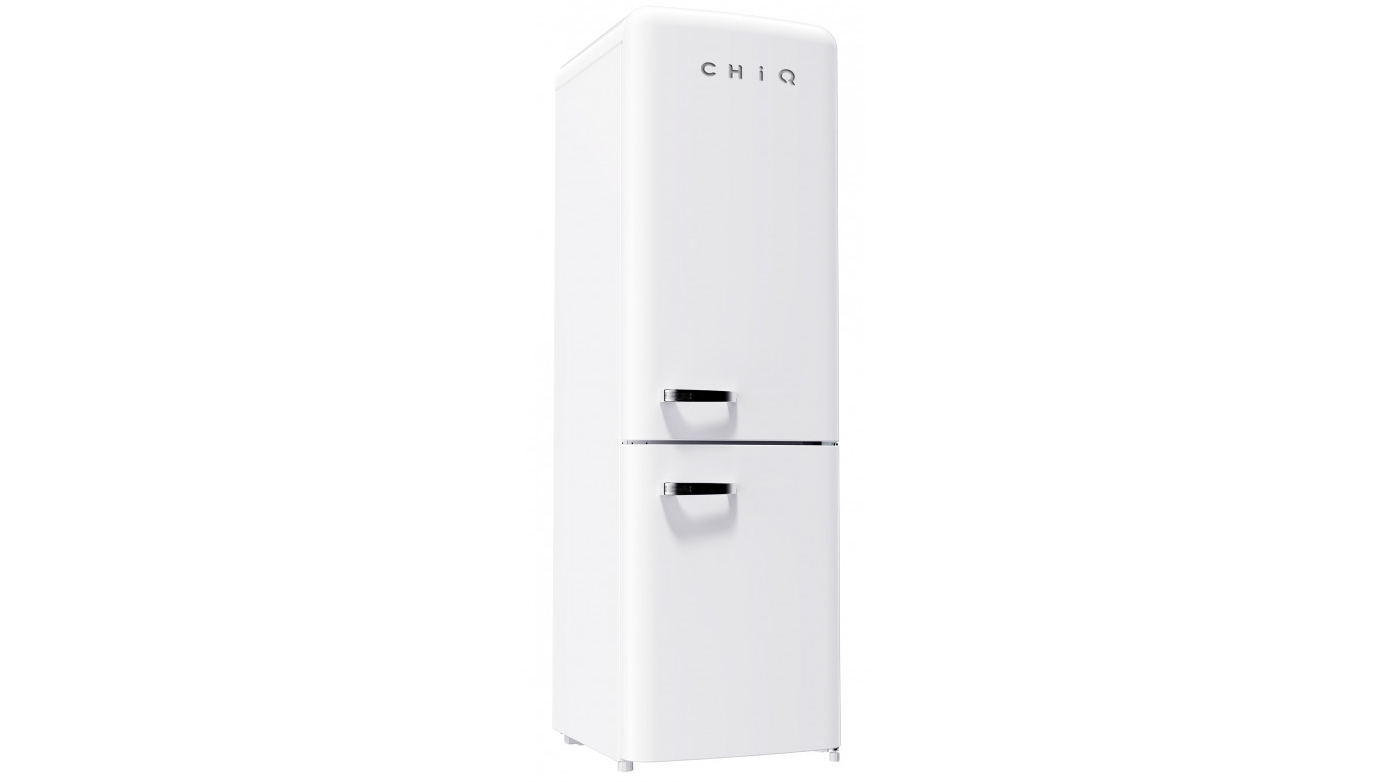 CHiQ 231L Retro Bottom Mount Fridge White Harvey Norman